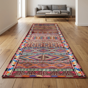Alfombras de Lana Berber Marroquíes Hechas a Mano para Sala de Estar, Venta al por Mayor, Anudadas a Mano, Patrón Geométrico, Pelo Bajo, Grosor Medio - Product Image 5