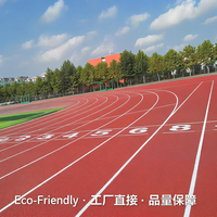 Lapisan Semprot Lapangan Atletik Klub Atletik, Permukaan Anti-Selip EPDM untuk Lintasan Lari, Kualitas Ekspor untuk Kampus Filipina