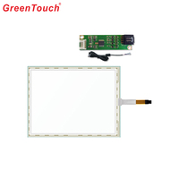 Écran tactile résistif à 5 fils GT-5W-15A-1, écran tactile de 15 pouces, panneau tactile EETI USB RS232