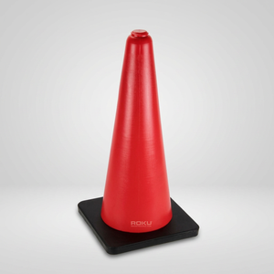 Cono de Entrenamiento Rojo con Base Cuadrada Negra, Duradero, Sólido, Ecológico, Resistente al Agua, Plegable, Equipo de Fútbol, Estilo Clásico - Product Image 3