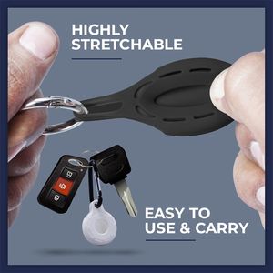 Funda de silicona para coche, llavero y rastreador de mascotas lavable, a prueba de golpes y larga duración para Apple <span class=keywords><strong>Airtag</strong></span>, paquete de <span class=keywords><strong>4</strong></span> Uds. - Product Image 6