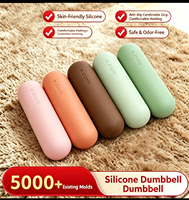 Haltères en silicone YYJS, mini barres de fitness antidérapantes et résistantes à la saleté, poids pour les mains pour l'entraînement à domicile, le Pilates et le renforcement des bras