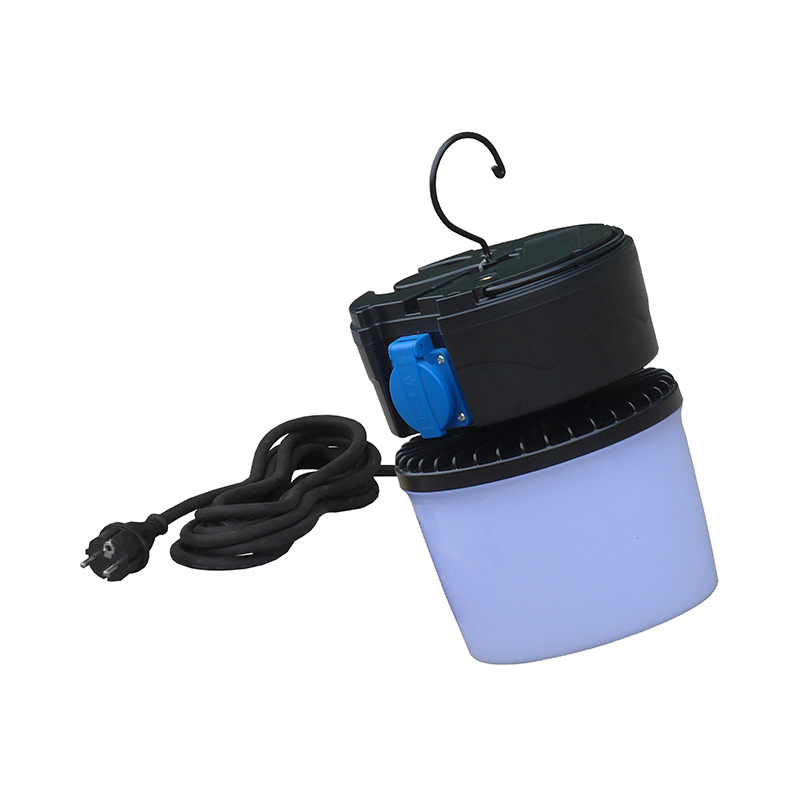 30W MainPower LED Work Light & Camping Light with 2 Sockets IP54 Rated 5000K Daylight Lithium Battery Linkable Design