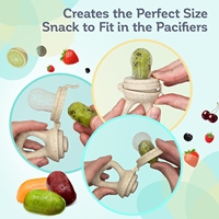 3 Pcs Sucette Mangeoire à fruits pour bébé Grignoteuse d'aliments frais Plateau de congélation en silicone de qualité alimentaire Plateau de congélation pour le lait maternel