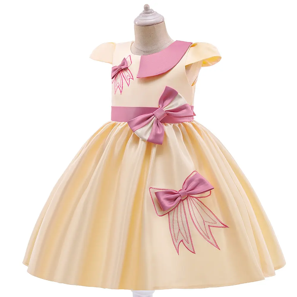 Элегантные Детские платья для девочек, нарядное платье для девочек цвет розовый; Платье для девочки, держащей букет невесты на свадьбе, праздничное платье-пачка, платье на день рождения для девочки От 3 до 10 лет