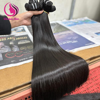 Lots de Cheveux Humains Vierges Alignés Naturellement, Qualité 12A 15A, Lisses Comme des Baguettes, Double Tissage, Origine Vietnamienne, Vente en Gros pour Fournisseurs