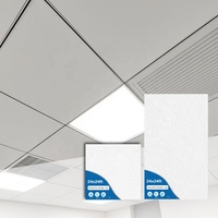 Plafond acoustique en laine de roche, dalles décoratives insonorisantes, film en laine minérale, grille suspendue modulaire