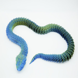 Vente en gros de modèles de serpents vipères articulés imprimés en 3D sur mesure, jouets cadeaux - Product Image 1