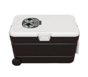 TR-altavoz portátil de plástico grande para acampada, caja enfriadora de cerveza fría, 60l