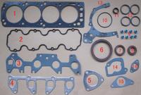 Jeu de joints de culasse moteur 12 ST 12NV pour OPEL KADETT D CORSA a VAUXHALL NOVA 1.2 OEM 607989 10005400