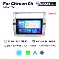 Radio de Coche MEKEDE MS 8g 128g con Pantalla Táctil Dividida Android para Citroen C4 2004-2014, Reproductor de Audio para Coche con Bluetooth