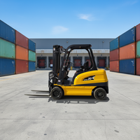 Chariot élévateur électrique JICHUAN AWD 2026 avec longueur de fourche de 3,38 m, pneus pleins, capacité de 1,5 à 3,5 tonnes, déplaceur latéral électrique pour la manutention de marchandises en conteneurs