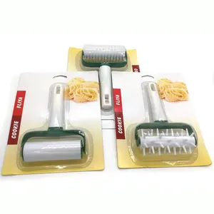 Roller Pin Hole Punch Deeg Lattice Roller Cutter Gebruikt Voor Cookie Pie Dessert Pizza Brood Gebak Korst Roller Cutter