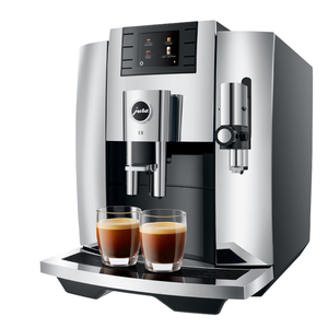 Cafetera Espresso Automática JURA E8 de Acero Inoxidable con Pantalla Táctil, 2 Grupos, 9 Bares de Presión, Capacidad para 16 Tazas, Eléctrica, para Hotel - Product Image 1