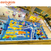 Ensemble de terrain de jeu gonflable géant pour l'intérieur, avec toboggan en forme d'éléphant, piscine à balles et parcours d'obstacles, pour les centres commerciaux, les écoles, les événements et les entreprises de location