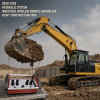 Excavatrice sur chenilles d'occasion, télécommande sans fil, stock disponible, bonnes performances hydrauliques pour travaux de construction lourds