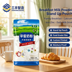Bolsa de Embalaje Flexible Personalizada Azul y Blanca para Leche en Polvo, Calcio, Hierro, Zinc y Productos Lácteos - Product Image 6