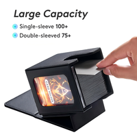 Boîte de rangement portable en cuir PU pour jeux de cartes avec fermeture magnétique, étui pour cartes à collectionner, boîte de rangement pour cartes UG/Magic/Yugioh/TCG
