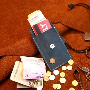 Boshiho - Correa Personalizable de Cuero Genuino Crazy Horse, Cordón Desmontable para el Cuello, Porta Tarjetas, Porta Identificaciones, Porta Credenciales, Todo en Uno - Product Image 6