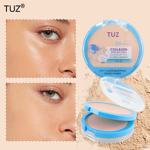 <span class=keywords><strong>Poudre</strong></span> compacte double couche TUZ, longue tenue, résistante à l'eau, contrôle du sébum, avec houppette, pour le marché international - Product Image 3