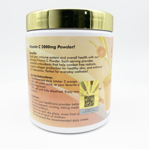 Sản phẩm mới Bột uống vitamin C bổ sung hàng ngày hỗ trợ miễn dịch collagen sản xuất 2000mg Vitamin C Max bột - Product Image 2