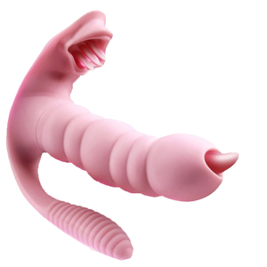 Vibratore Indossabile 3 in 1 con Plug Anale, Stimolatore Clitorideo in Silicone per Donne - Product Image 1