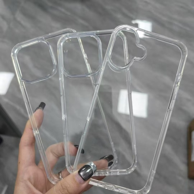 Clear Transparent Hard Phone Case Anti-drop Shockproof Anti-yellow Full Camera Lens Protective Cover for iPhone 17 16 15
