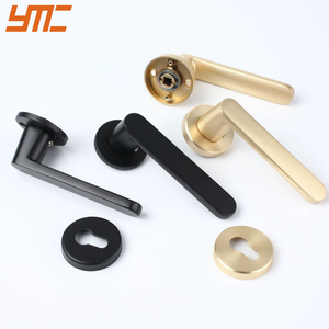 Mic लक्जरी इंटीरियर डोर हैंडल सेट स्कैंडिनेवियाई शैली आधुनिक ब्रश गोल्ड मोरेज़ डोर लॉक 5 + वर्ष की वारंटी आसान स्थापना - Product Image 4