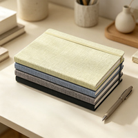 Carnet A5 en cuir PU personnalisé avec logo, pages lignées, sangle élastique, attache pour stylo, marque-page en ruban, cadeau d'affaires pour le bureau