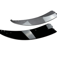 Pare-chocs avant ABS noir brillant et motif carbone, séparateur avant adapté à BMW E90 2007-2013
