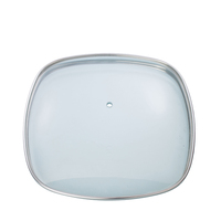 Couvercle carré de Type G, couvercle en verre pour Wok, pièces d'ustensiles de cuisine, nouvel arrivage en gros