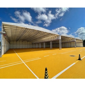 Abri flottant à poutres coulissantes, toit rétractable électriquement pour le terrain de sport, le stade sportif possède un toit rétractable. - Product Image 1
