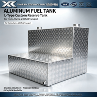 Tanque de Combustible Tipo L de Aleación 5052, Fabricación de Metal de Precisión, Tamaño Personalizado para Almacenamiento de Combustible Auxiliar para Camiones