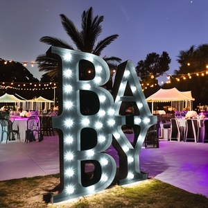 Ngoài trời RGB LED Neon marquee chữ dấu hiệu 3ft 4ft lớn kim loại ánh sáng cho các trường học sinh nhật Đảng & trang trí đám cưới - Product Image 3