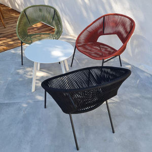 Silla <span class=keywords><strong>de</strong></span> comedor moderna para exteriores, <span class=keywords><strong>muebles</strong></span> <span class=keywords><strong>de</strong></span> jardín impermeables <span class=keywords><strong>de</strong></span> ratán negro cómodos para balcón, parque, cocina, sala <span class=keywords><strong>de</strong></span> estar - Product Image 5