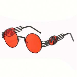 Gafas de Sol Redondas de Metal Estilo Steampunk, Vintage, Punk, para Hombre y Mujer, Protección UV400, Gran Venta 2021 - Product Image 5