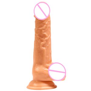 19cm Realistic Silicone <b>Rubber</b> <b>Plastic</b> Dildo Vibrator Medical Adult Sex Toy for Women's Vagina Huge Realistic Artificial Penis - Product Image 2
