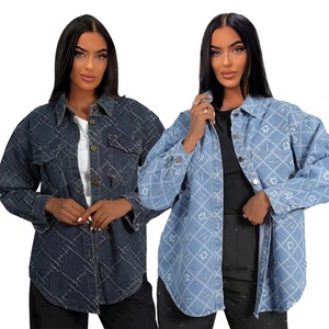 Nouvelle Arrivée 2025 – Chemise en Jean Élégante à Manches Longues pour Femme, Décontractée, Boutonnée, Col Rabattu, Imprimé Designer - Product Image 5