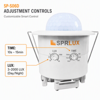 3 détecteurs de mouvement PIR de plafond haute sensibilité longue portée à 360 degrés avec étanchéité IP20, contrôle de la lumière 220-240V AC