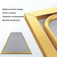 Miroir sur pied décoratif élégant Herschel contemporain en alliage d'aluminium pleine longueur, options personnalisables, taille 170x50cm