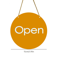 Enseigne commerciale WEIDAMI en acrylique 2D plate ouverte/fermée, taille personnalisable pour les devantures de magasins, décoration pour les nouveaux commerces