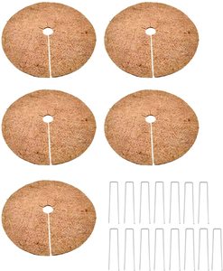 Tapis de paillette en Fiber de coco, 36-24 pouces, bagues pour arbres, Protection pour plantes en pot, intérieur et extérieur - Product Image 3