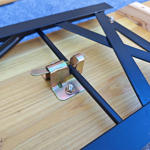 Thiết kế hiện đại thép không gỉ gấp bia bảng thiết lập bằng gỗ hàng đầu Dã Ngoại băng ghế dự bị cho ngoài trời Patio vườn & cắm trại sử dụng - Product Image 3