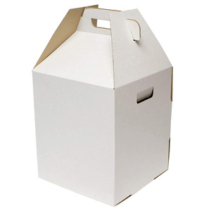 Scatole per torte con manico in carta bianca da asporto più popolari - Product Image 2