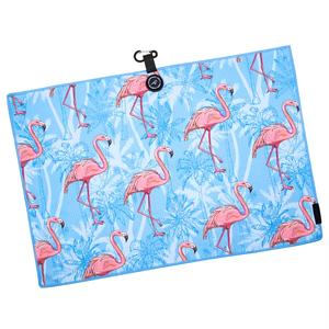 Serviette de golf magnétique en microfibre gaufrée à séchage rapide et absorbante avec mousqueton, logo personnalisé, vente en gros, pour practice de golf, OEM - Product Image 5