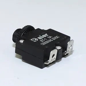 ST-1 125/250VAC Resettable Thermal Switch Circuit Breaker Black Solder Mini Circuit Breaker