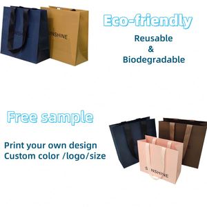 Custom Print Logo Elegant White pink Gift Paper <b>Bags</b> Pink Luxury Clothing Boutique Paper Shopping <b>Bag</b> With Ribbon Handle - Product Image 6