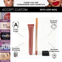 Kit de gloss à lèvres professionnel haute brillance avec crayon à lèvres, logo personnalisé, ensemble de maquillage pour les lèvres effet hydratant