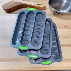 Molde de Silicona para Hornear, Apto para Alimentos, para Pan Francés, Baguette Pequeña, 3 Ranuras, Apto para Horno/Lavavajillas, en Oferta - Product Image 5