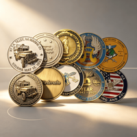 Nouvelle conception, bonne qualité, sublimation, multifonction, pièce de monnaie de luxe en or